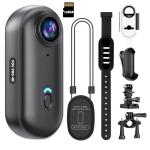 4K Mini Wearable Action Camera with 128GB Storage