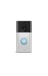 Satin Nickel Ring Battery Doorbell with Video Alerts