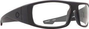 Logan Matte Black Spy Glasses with Clear Lenses