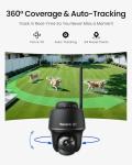 4K Solar Security Camera with 360° Pan Tilt