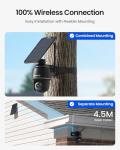 4K Solar Security Camera with 360° Pan Tilt