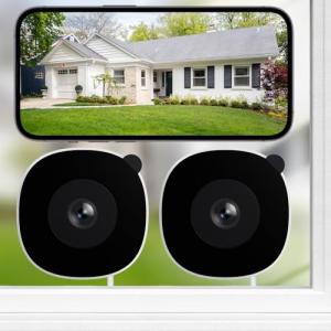 INFIYA 2K No Drill Window Dome Cameras - 2 Pack