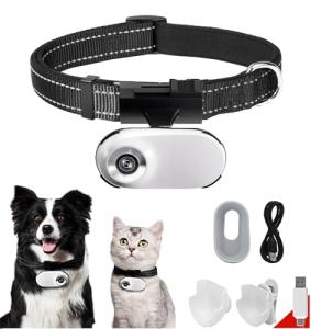 HD 1080P Cat Camera Collar with Video Record