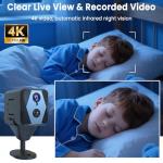 4K Mini Spy Camera with AI Motion Detection