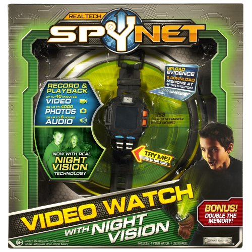 Night Vision Spy Watch with Double Memory Storage