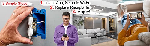 4K Ultra HD WiFi Outlet Receptacle Spy Camera