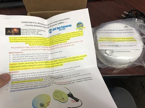 1080P WiFi Smoke Detector Hidden Spy Camera IP Cloud