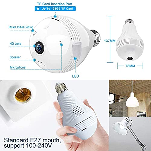 Smartbulb360 Security Camera: 360 Degree Panoramic Spy Gear