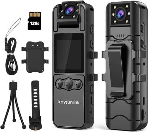 Upgraded Night Vision Body Camera Pro with Audio