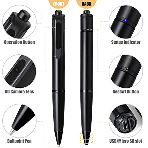 4K Spy Pen Camera - 64GB, Full HD Video