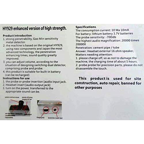 UZIMO Enhanced Listen Thru-Wall Spy Microphone System