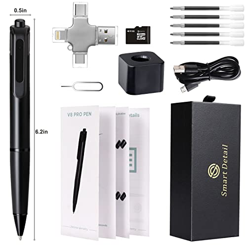 4K Spy Pen Camera - 64GB, Full HD Video