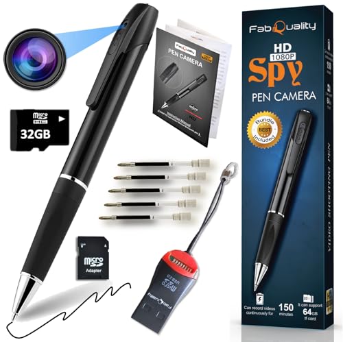 Spy Camera Pen Kit - 2023 Hidden Mini Body Video