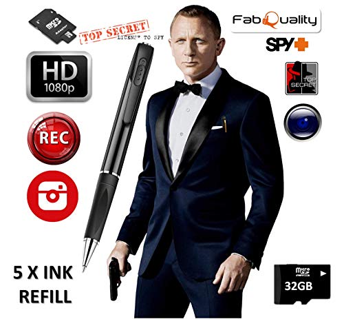 Spy Camera Pen Kit - 2023 Hidden Mini Body Video