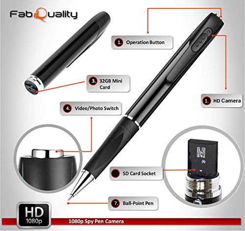 Spy Camera Pen Kit - 2023 Hidden Mini Body Video