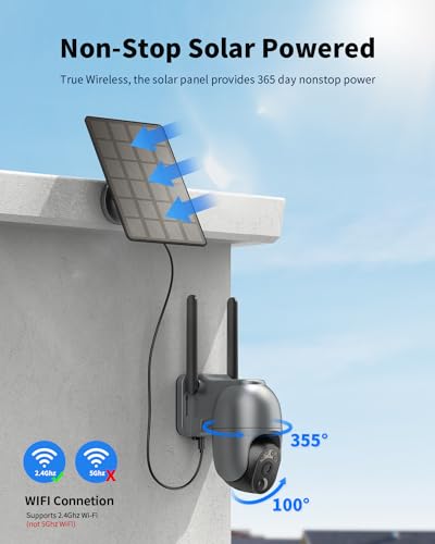 Wireless Solar Security Camera: 2K Outdoor Spy Gear