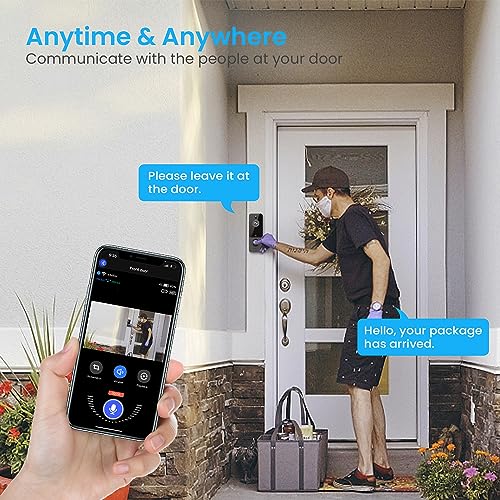 Wireless Doorbell Camera with AI Detection & HD Live View