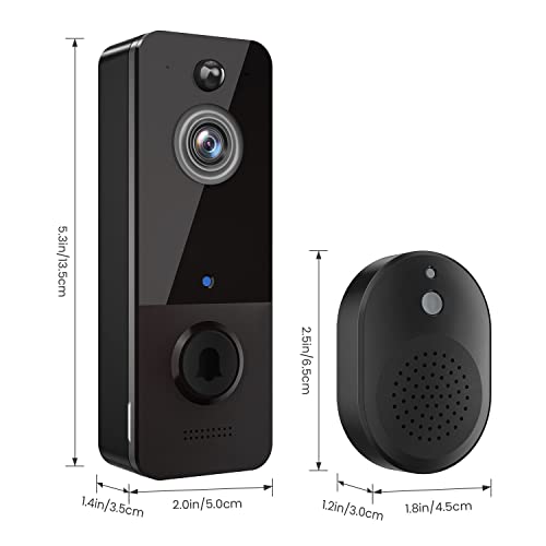 Wireless Doorbell Camera with AI Detection & HD Live View