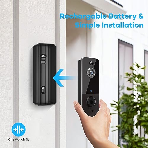 Wireless Doorbell Camera with AI Detection & HD Live View