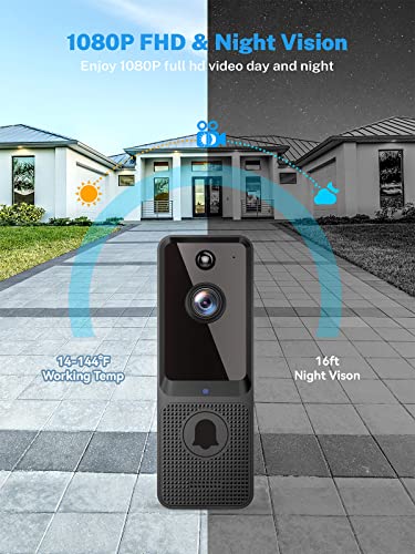 SHARKPOP Wireless Doorbell Camera: Smart WiFi Spy Gear