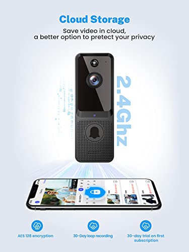 SHARKPOP Wireless Doorbell Camera: Smart WiFi Spy Gear
