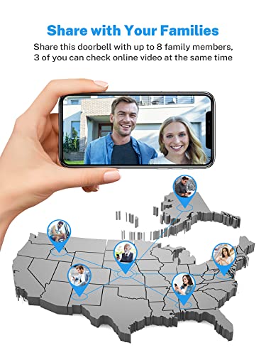 SHARKPOP Wireless Doorbell Camera: Smart WiFi Spy Gear