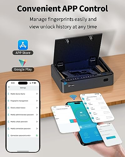 Smart Gun Safe: Biometric Pistol Safe, Quick Access