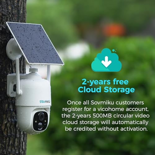Sovmiku AI 2K Solar Security Camera - Wireless Spy Gear