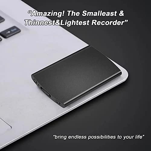 Thinnest 64GB Voice Activated Spy Recorder