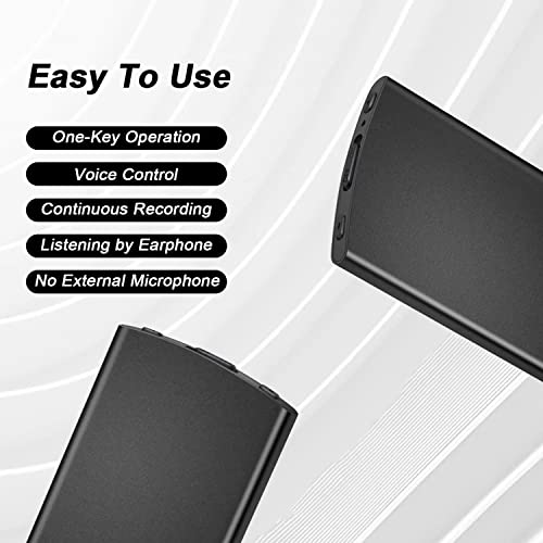 Thinnest 64GB Voice Activated Spy Recorder