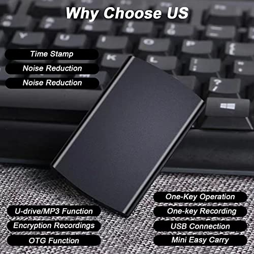 Thinnest 64GB Voice Activated Spy Recorder