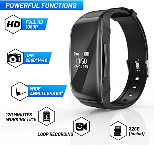 Portable HD Spy Camera with 32GB Memory Card