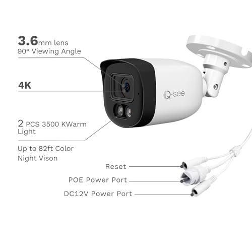 QSEE 4K Spy Camera Set, 8CH IP67 Full Surveillance
