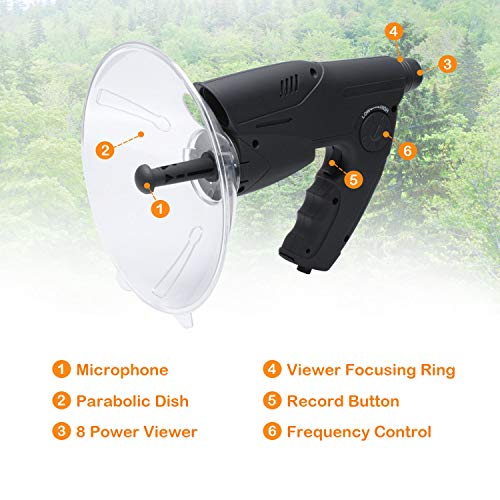 Spy Gear Bird Listening Recording Device - 300ft Range