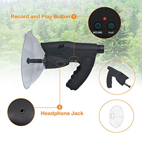 Spy Gear Bird Listening Recording Device - 300ft Range