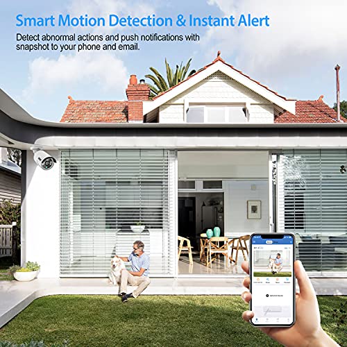 JouSecu 8CH HD Spy Camera System with Weatherproof CCTV