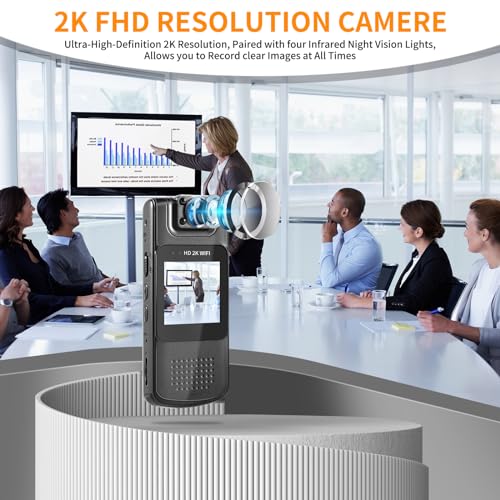 Spy Camera: 2K FHD Recording, Built-in 64GB Card