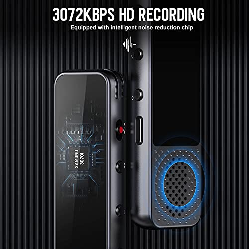 High-Definition 64GB Spy Voice Recorder with MP3 Player