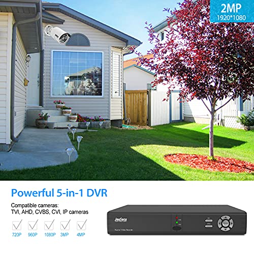 JouSecu 8CH HD Spy Camera System with Weatherproof CCTV