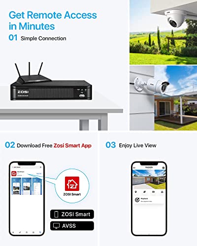 ZOSI 3K 5MP Lite Spy Camera Set