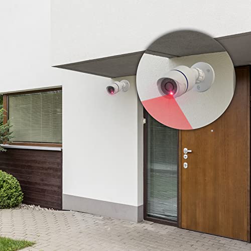 Simulated Surveillance Dome Camera with LED Light (4 Pack)