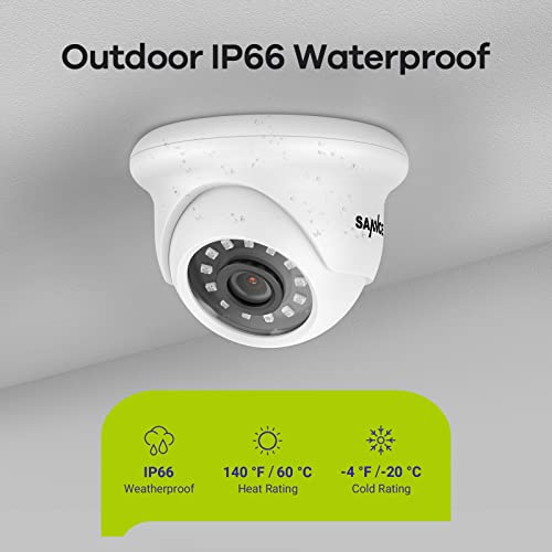 SANNCE 8CH Spy Camera System: Waterproof, Night Vision