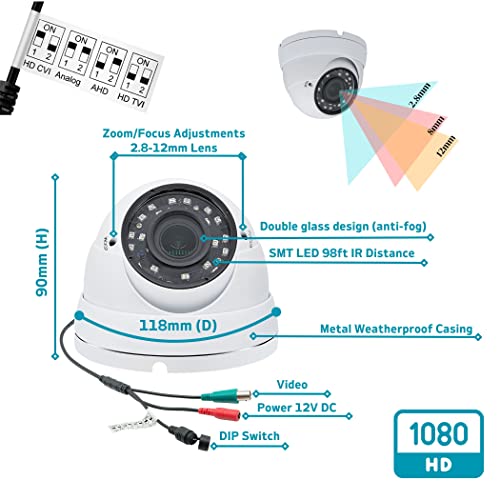 8 Channel HD Surveillance System with 2TB Hard Drive