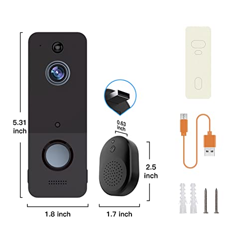 Wireless Spy Doorbell Camera: AI Detection, HD Image
