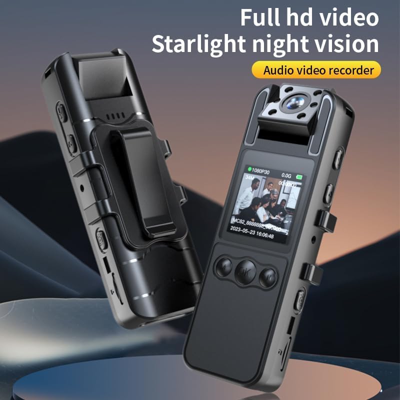 Spy Gear Body Camera with Audio Recording, 1080P HD Recorder