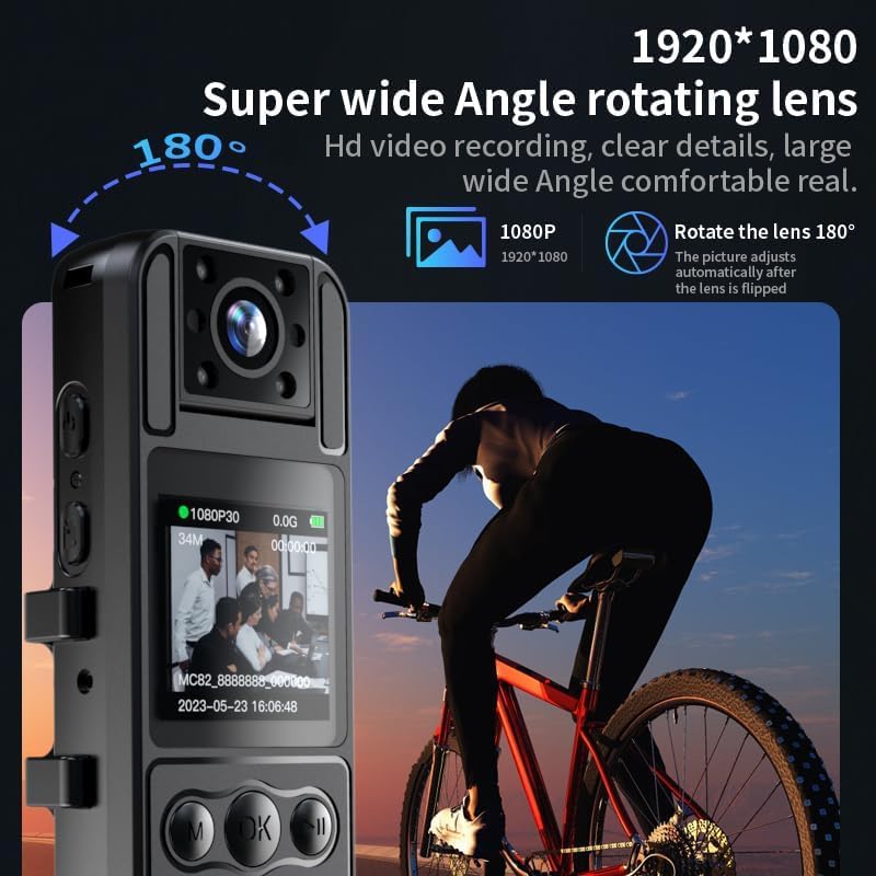 Spy Gear Body Camera with Audio Recording, 1080P HD Recorder