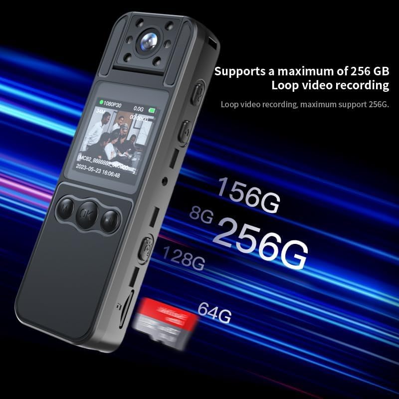 Spy Gear Body Camera with Audio Recording, 1080P HD Recorder