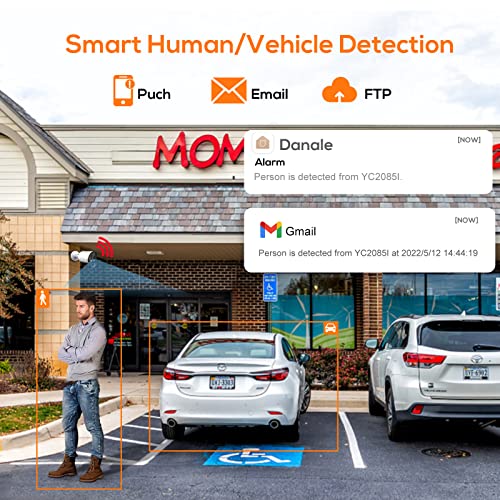 8MP 4K PoE IP Bullet Camera with AI Detection