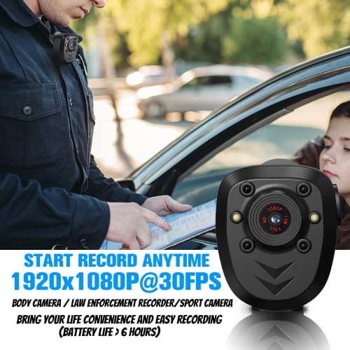 128GB HD Bodycam with Night Vision for Security