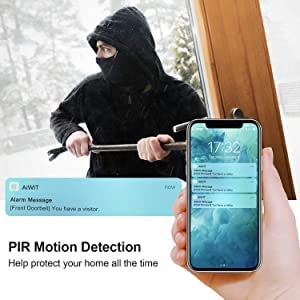 Wireless HD WiFi Doorbell Camera with Motion Detection